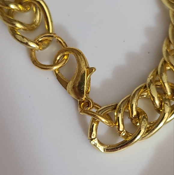 Bling iced out gold plated dollar money spinning necklace chain Halloween costum - Picture 5 of 12